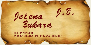 Jelena Bukara vizit kartica